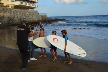 Grabación del reportaje del programa Buenas Tardes Canarias/TA.